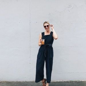 karen walker denim jumpsuit